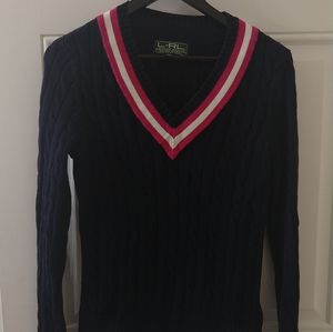 Lauren Ralph Lauren Cricket Sweater in navy blue